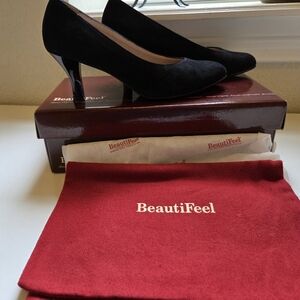 Beautifeel Black Suede Dress Shoes
